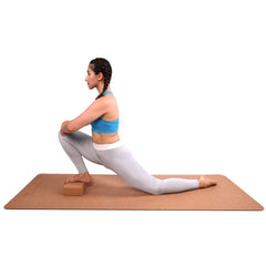 FrenzyBird Solid Cork Yoga Blocks High Density 2 Pack