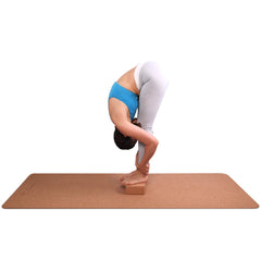 FrenzyBird Solid Cork Yoga Blocks High Density 2 Pack