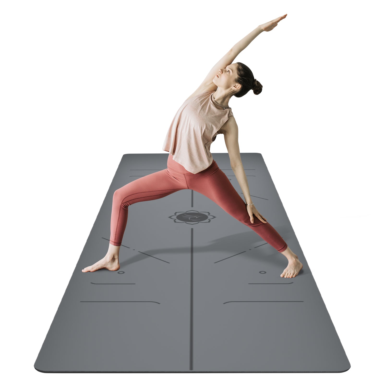 RATGDN Yoga Budgie Exercițiu Mat Full-Zip Yoga Mat Carry Cu Curea